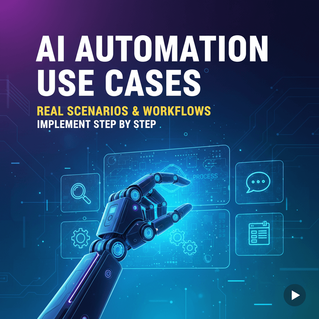 AI Automation Use Cases: Real Scenarios and Workflows You Can Implement Step by Step